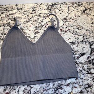 Urban Outfitters Out from under Charcoal Ribbed Bralette XS